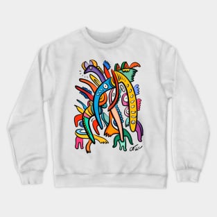Colorful Graffiti Monsters Crewneck Sweatshirt
